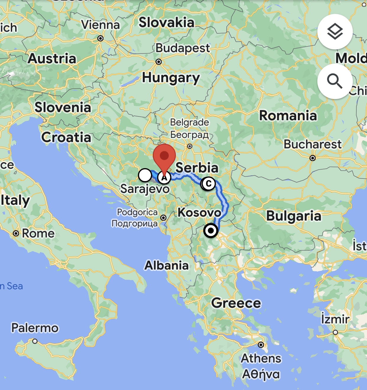 Balkan Summer 2022 Trip, Part VII: Sarajevo to Skopje via Kruševac
